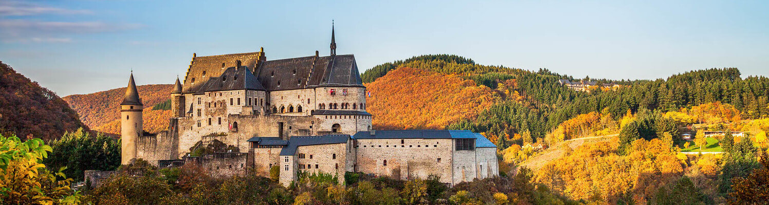 Luxembourg Famous castle of Vianden